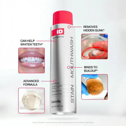Vexln™ Hismile iD Stain Whitening Mouthwash for White Teeth