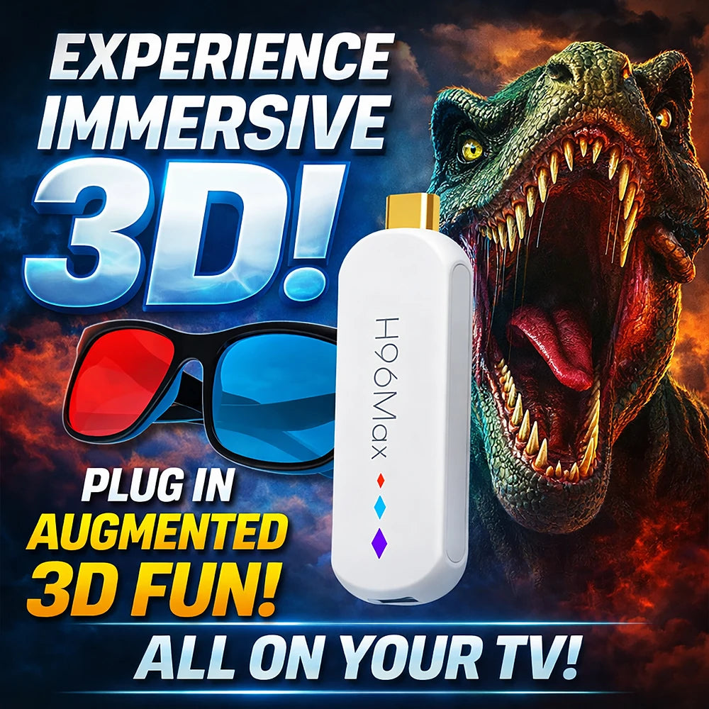 Android TV Stick 4K Media Player – WiFi & Voice Remote