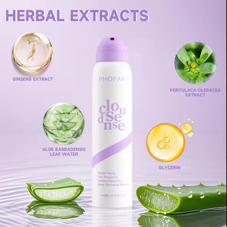 PHOFAY Hair Removal Spray Fast Painless for Men Woman